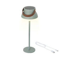 Luminaire Jardin|Eclairage Extérieur|KAEMINGK Lampe de table solaire 100 lumens (H36 cm) Tokyo Vert menthe