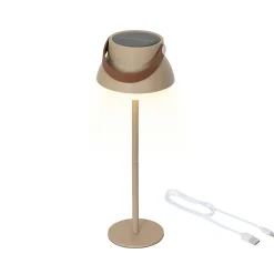 Luminaire Jardin|Eclairage Extérieur|KAEMINGK Lampe de table solaire 100 lumens (H36 cm) Tokyo Beige
