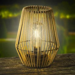 Luminaire Jardin|Eclairage Extérieur|#N/A Lampe de table solaire LED (H23 cm) Calabre Dé Or