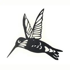 Luminaire Jardin|Eclairage Extérieur|KAEMINGK Lampe murale solaire en métal (L31,5 cm) Colibri Noir