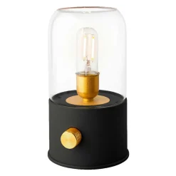 Luminaire Jardin|Eclairage Extérieur|#N/A Lampe tempête sans fil rechargeable USB (H20 cm) Noir