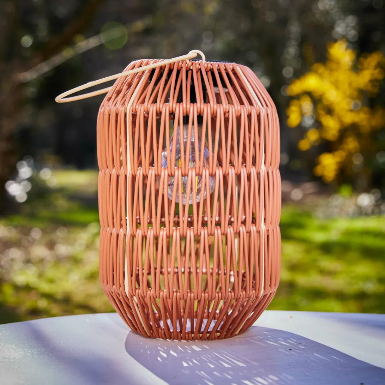 Luminaire Jardin|Eclairage Extérieur|#N/A Lanterne de jardin solaire LED (H24,5 cm) Toscane Terracotta Orange