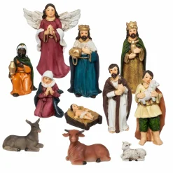 Personnages De Crèche|Feeric Lights & Christmas Les 11 petits santons (Hauteur 7 cm) de Sainte-Louise