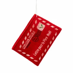 Décoration De Sapin|FEERIC LIGHTS Lettre au Père Noël à suspendre (H8 cm) Christmas Rouge