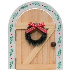Déco Et Objet De Noël|JJA Lot de 10 accessoires déco en bois (H17 cm) Porte de petite souris Multicolore