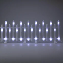 Personnage, Objet Grand Format|Déco Et Objet De Noël|KOOPMAN Lot de 8 barrières lumineuses 192 LED (2,80 m x H25 cm) Féerie Blanc froid