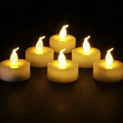 Bougie Et Photophore|Feeric Lights & Christmas Lot de 6 Bougies LED vacillantes Chauffe-plat Blanc chaud