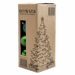 Boule De Noël|EMINZA Lot de 30 boules de Noël assorties New Alpine Vert sapin