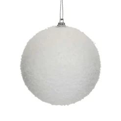 Boule De Noël|JJA Lot de 12 boules de Noël assortie Neige fraiche he Blanc