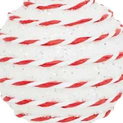 Boule De Noël|JJA Lot de 22 boules de Noël assorties Rayé Fantaisie et Blanc Rouge