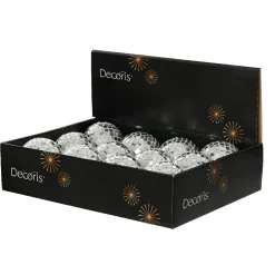 Boule De Noël|KAEMINGK Lot de 12 boules de Noël (D80 mm) Boule à facette Argent