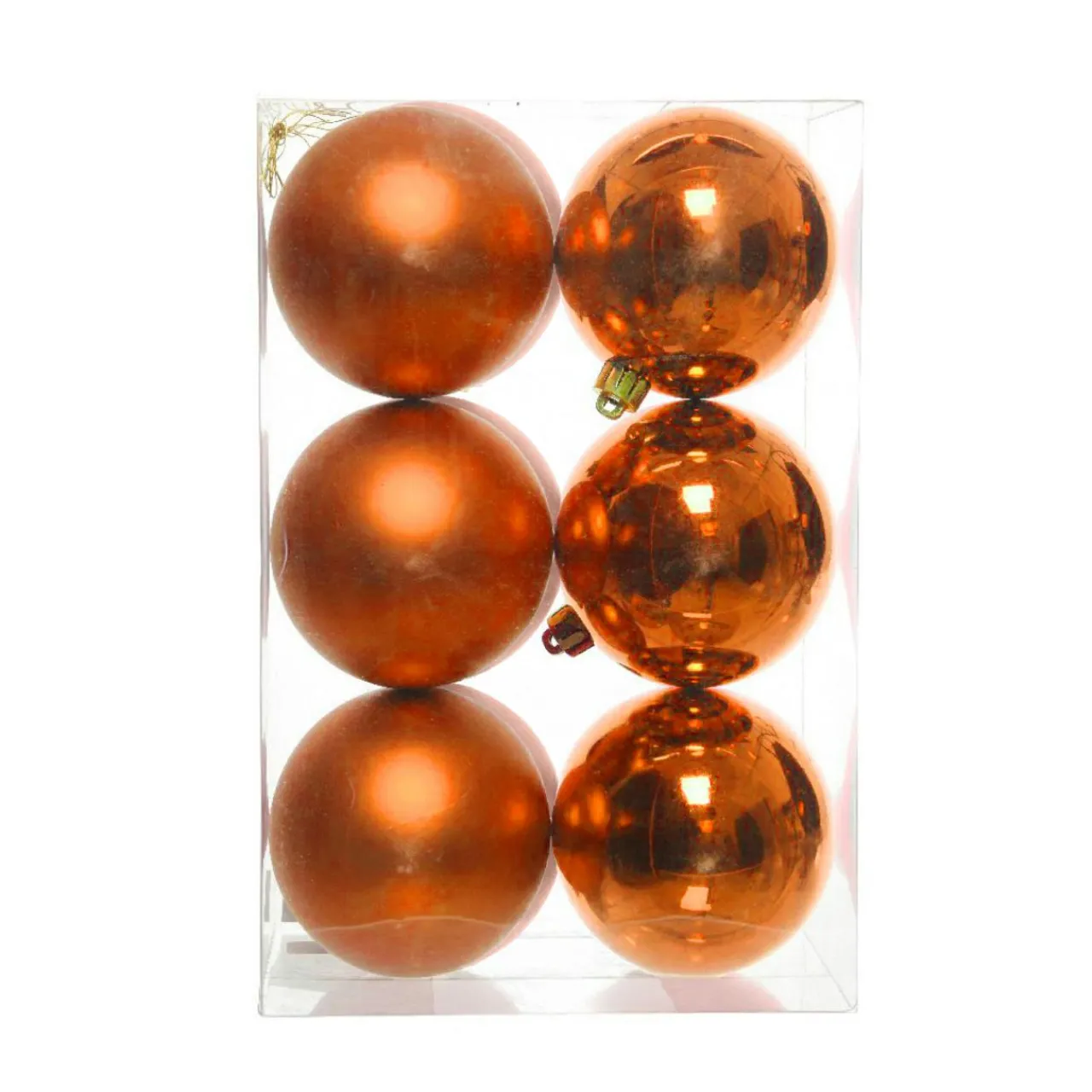 Boule De Noël|KAEMINGK Lot de 12 boules de Noël (D60 mm) Aravis Orange