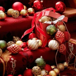 Boule De Noël|KAEMINGK Lot de 9 boules de Noël (D80 mm) Memories Multicolore