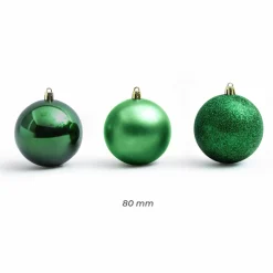 Boule De Noël|EMINZA Lot de 30 boules de Noël (D80 mm) New Alpine Vert sapin