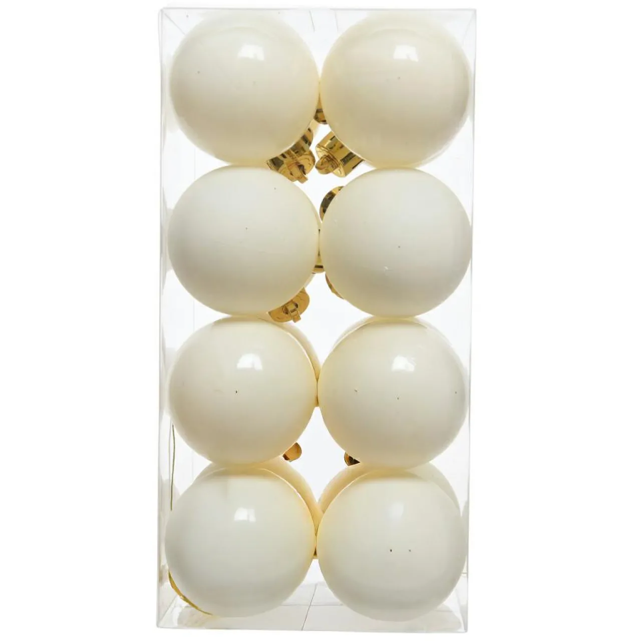 Boule De Noël|KAEMINGK Lot de 16 boules de Noël (D40 mm) Aravis Blanc laine