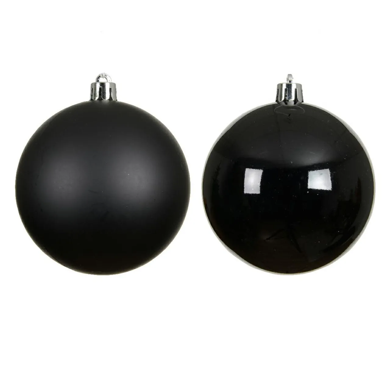 Boule De Noël|KAEMINGK Lot de 4 boules de Noël (D100 mm) Aravis Noir