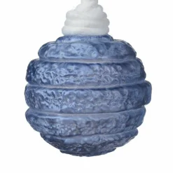 Boule De Noël|KAEMINGK Lot de 3 boules de Noël (D80 mm) en verre Silva Bleu nuit