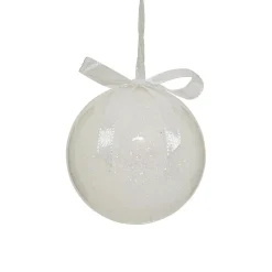Boule De Noël|JJA Lot de 14 boules de Noël (D150 mm) Darling Blanc
