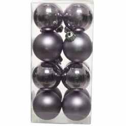 Boule De Noël|KAEMINGK Lot de 16 boules de Noël (D40 mm) Alpine Lilas
