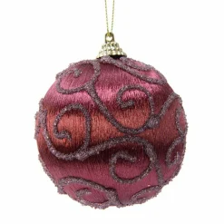 Boule De Noël|KAEMINGK Lot de 12 boules de Noël (D80 mm) Cyria Acajou