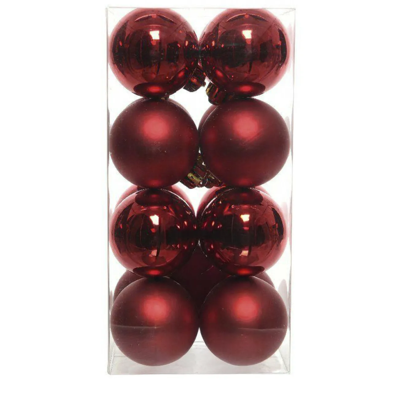 Boule De Noël|KAEMINGK Lot de 16 boules de Noël (D40 mm) Aravis Bordeaux