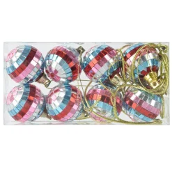 Boule De Noël|KAEMINGK Lot de 8 boules de Noël (D80 mm) Showtime Multicolore