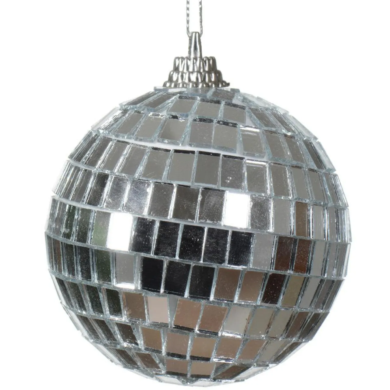 Boule De Noël|KAEMINGK Lot de 24 boules de Noël (D60 mm) Disco facette Argent
