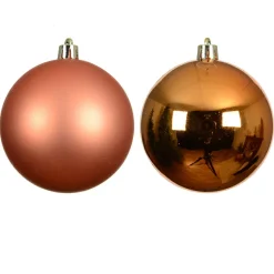 Boule De Noël|KAEMINGK Lot de 16 boules de Noël (D40 mm) Aravis Orange