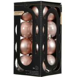 Boule De Noël|KAEMINGK Lot de 16 boules de Noël (D40 mm) Aravis Rose poudré