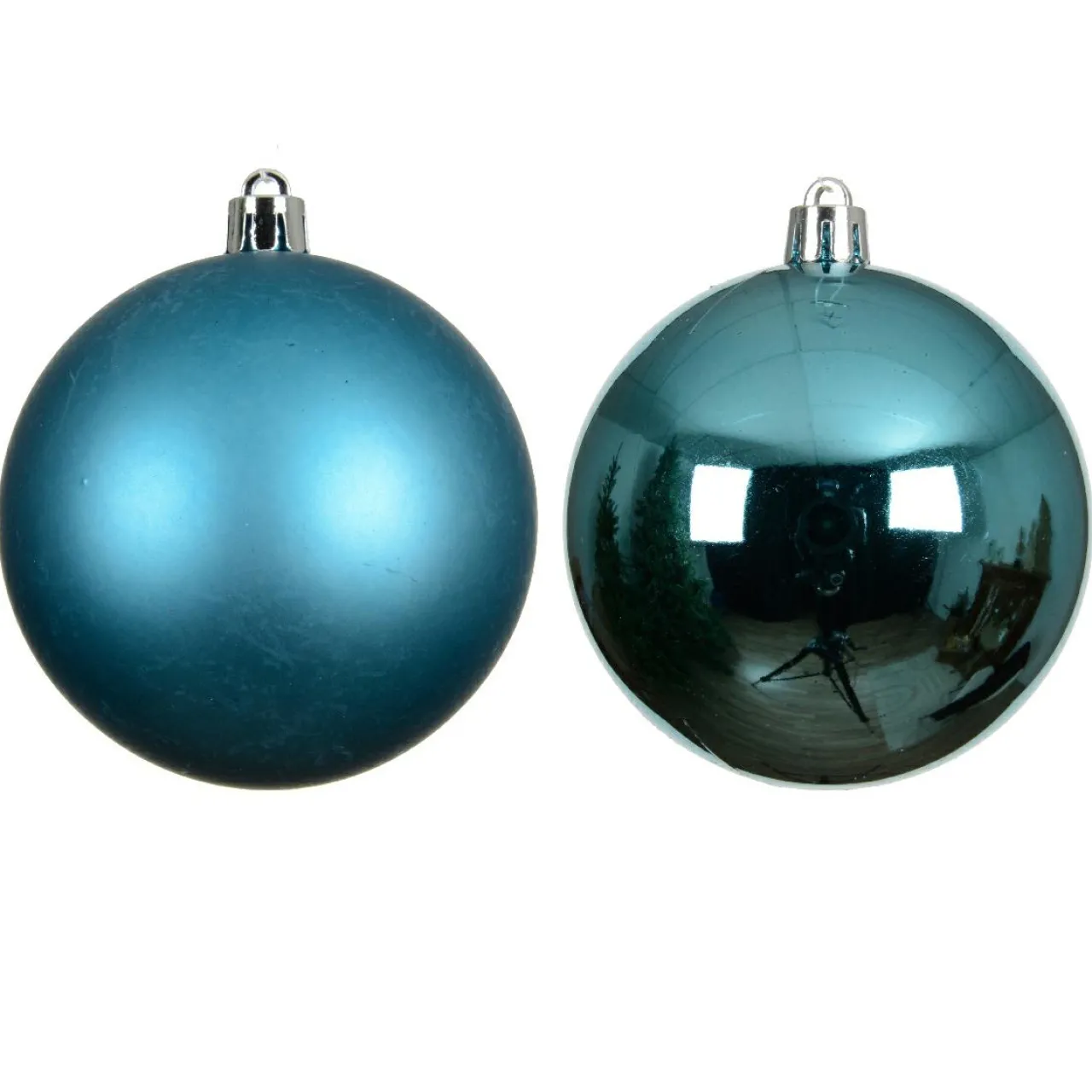 Boule De Noël|KAEMINGK Lot de 4 boules de Noël (D100 mm) Aravis Bleu pétillant