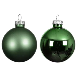 Boule De Noël|KAEMINGK Lot de 4 boules de Noël en verre (D100 mm) Boréal Vert sapin