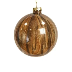 Boule De Noël|KOOPMAN Lot de 9 boules de Noël en verre (D100 mm) New York Brun scintillant Marron