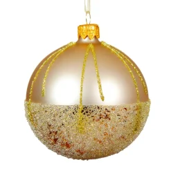 Boule De Noël|KAEMINGK Lot de 6 boules de Noël en verre (D80 mm) Ballotine Perle