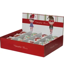 Boule De Noël|KAEMINGK Lot de 12 boules de Noël en verre (D80 mm) Folk slave Multicolore