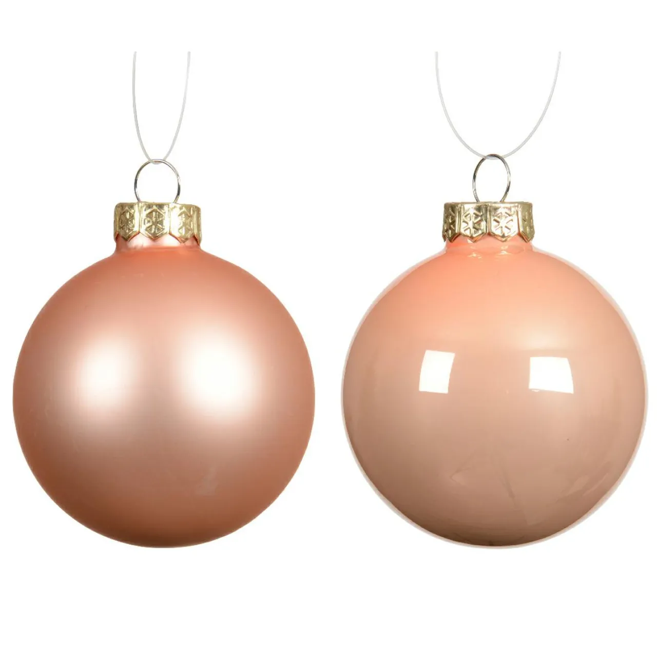 Boule De Noël|KAEMINGK Lot de 4 boules de Noël en verre (D100 mm) Boréal Pêche