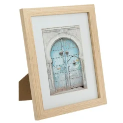 Toile, Cadre, Déco Murale|ATMOSPHERA Lot de 5 cadres photo en bois Ethnique Naturel