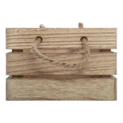 Objet Déco|ATMOSPHERA Lot de 3 caisses cagettes (H15 cm) Colonial Naturel