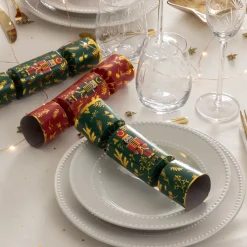 Déco De Table|JJA Lot de 6 crackers de Noël Soldats Casse-noisette Vert et Rouge Multicolore