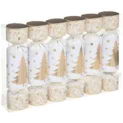 Déco De Table|Feeric Lights & Christmas Lot de 6 crackers Sapin Or