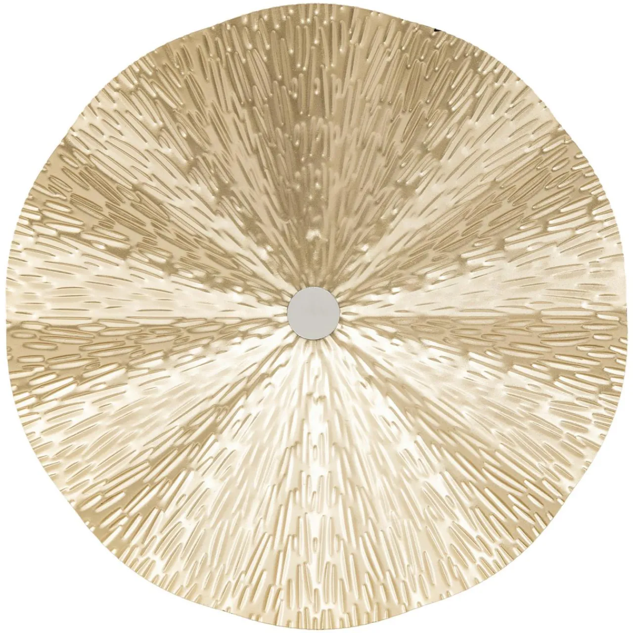 Toile, Cadre, Déco Murale|Atmosphera, cru017dateur d'intu017drieur Lot de 3 décos murales métal (D33,5 cm) Leslie Or