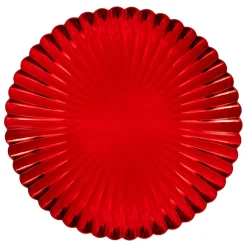 Vaisselle De Noël|JJA Lot de 12 dessous d'assiette Coquille Rouge