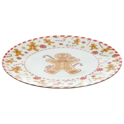 Vaisselle De Noël|FEERIC LIGHTS Lot de 12 dessous d'assiette (D33 cm) Pain d'épices Marron