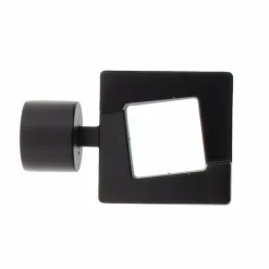 Tringle À Rideau, Barre Et Support|LUANCE Lot de 2 embouts tringle (D28 mm) Lino Upper east side mat Noir