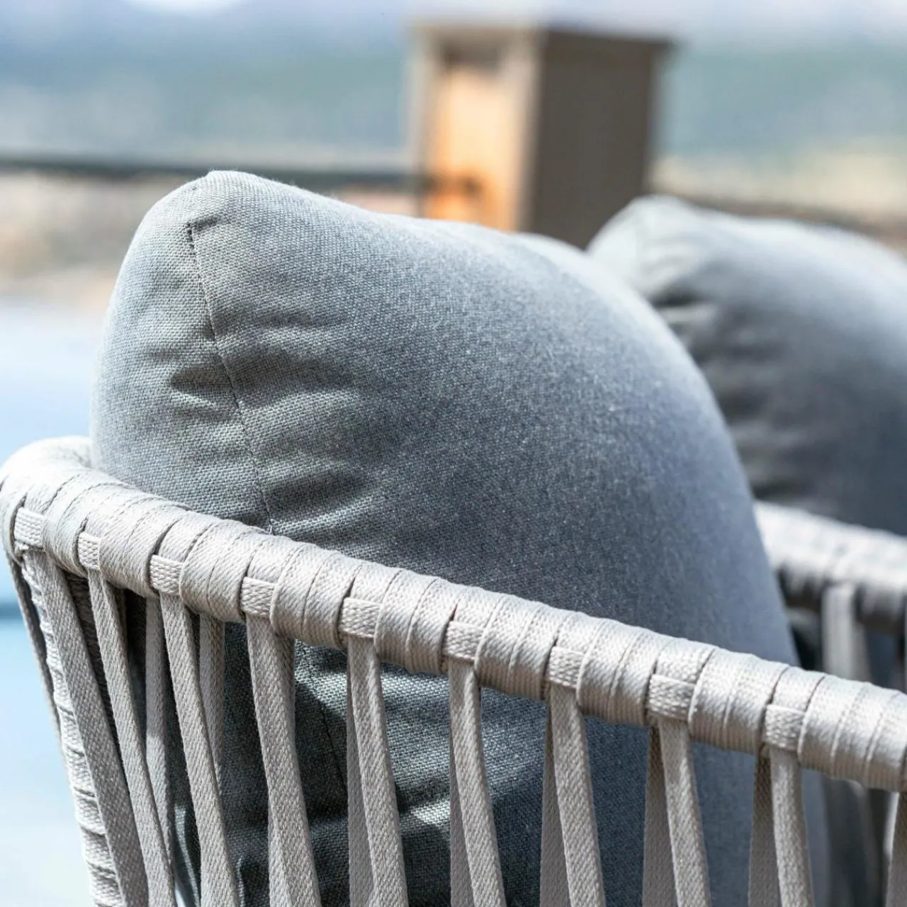 Chaise De Jardin|MOBELLIA Lot de 2 fauteuils de jardin en aluminium Amalfi Gris Anthracite