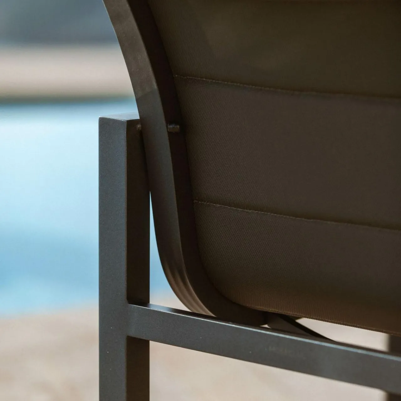 Chaise De Jardin|MOBELLIA Lot de 2 fauteuils de jardin en aluminium Elba Gris Anthracite