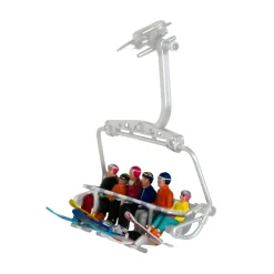 Personnage Et Accessoire Pour Village|MY VILLAGE Lot de 6 figurines Snowboarders assis pour télésiège