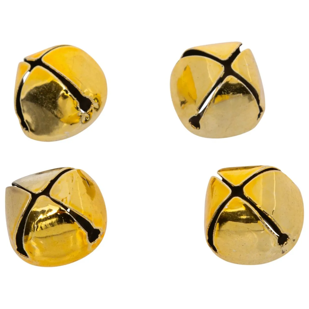 Déco De Table|JJA Lot de 24 grelots à parsemer en métal Dés Or