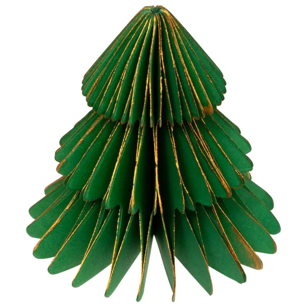 Déco De Table|JJA Lot de 2 minis Sapins décoratifs (H6 cm) Papier magnétique Vert