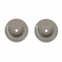 Tringle À Rideau, Barre Et Support|LUANCE Lot de 2 naissances tringle rideau (D28 mm) Lino mat Argent