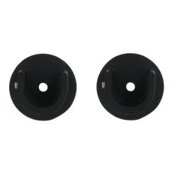 Tringle À Rideau, Barre Et Support|LUANCE Lot de 2 naissances tringle rideau (D20 mm) Jim mat Noir